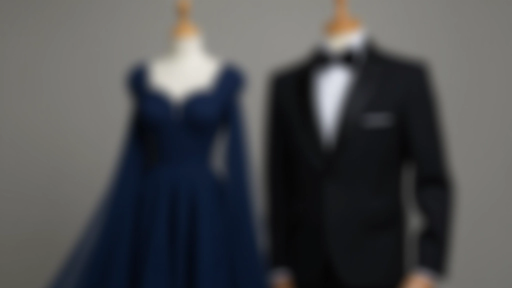 Vestuário elegante de dança de salão para homem e mulher, mostrando opções de roupas formais apropriadas para noites sociais